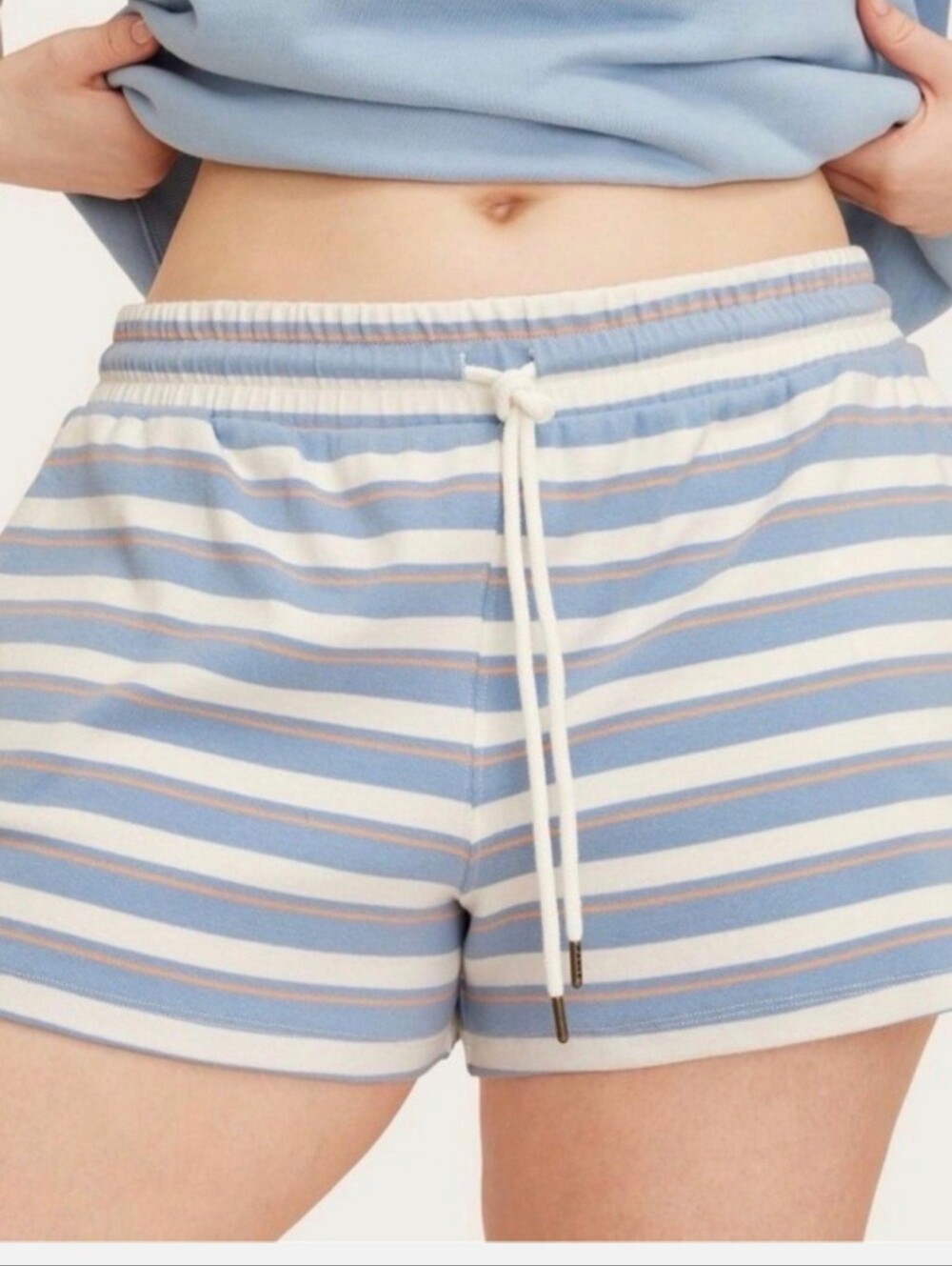 Target x Parke Women’s Drawstring Knit Blue/Orange Shorts